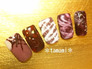 山下珠美 公式ブログ チョコレートネイル Nail Max２月号掲載 Gree