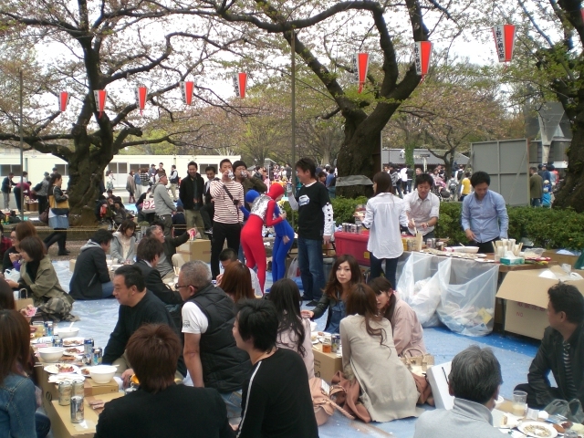 牧野りえ 公式ブログ お花見会 上野公園 Gree